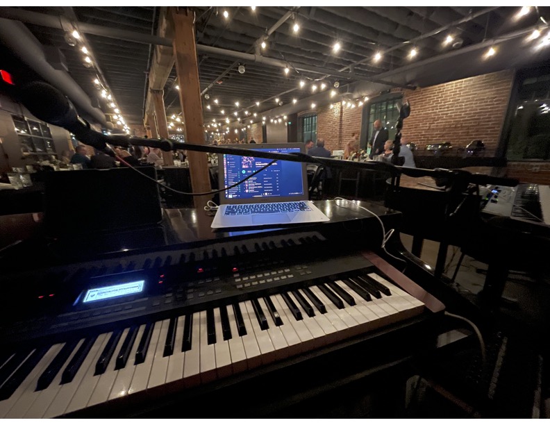 Felix And Fingers Dueling Pianos performing at Tom's Town Distilling Co