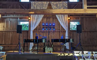 A Symphony of Love and Laughter: Felix And Fingers Dueling Pianos Ignite a Wedding at the Harvest Moon Pond Wedding & Event Venue
