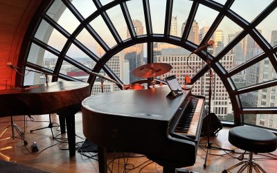 A Skyline Serenade: Dueling Pianos Light Up The Crescent Club Wedding Rehearsal