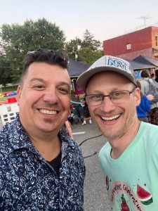 Audience enjoying dueling pianos at Fayette Watermelon Festival