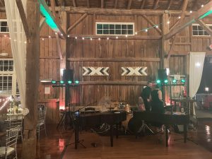 Dancing crowd at Felix and Fingers event at Cupola Barn