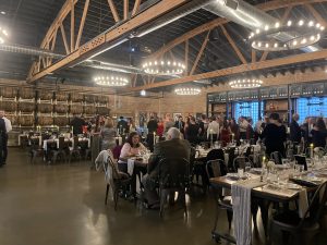 Wedding celebration at Goose Island Barrel Room with Felix And Fingers Dueling Pianos