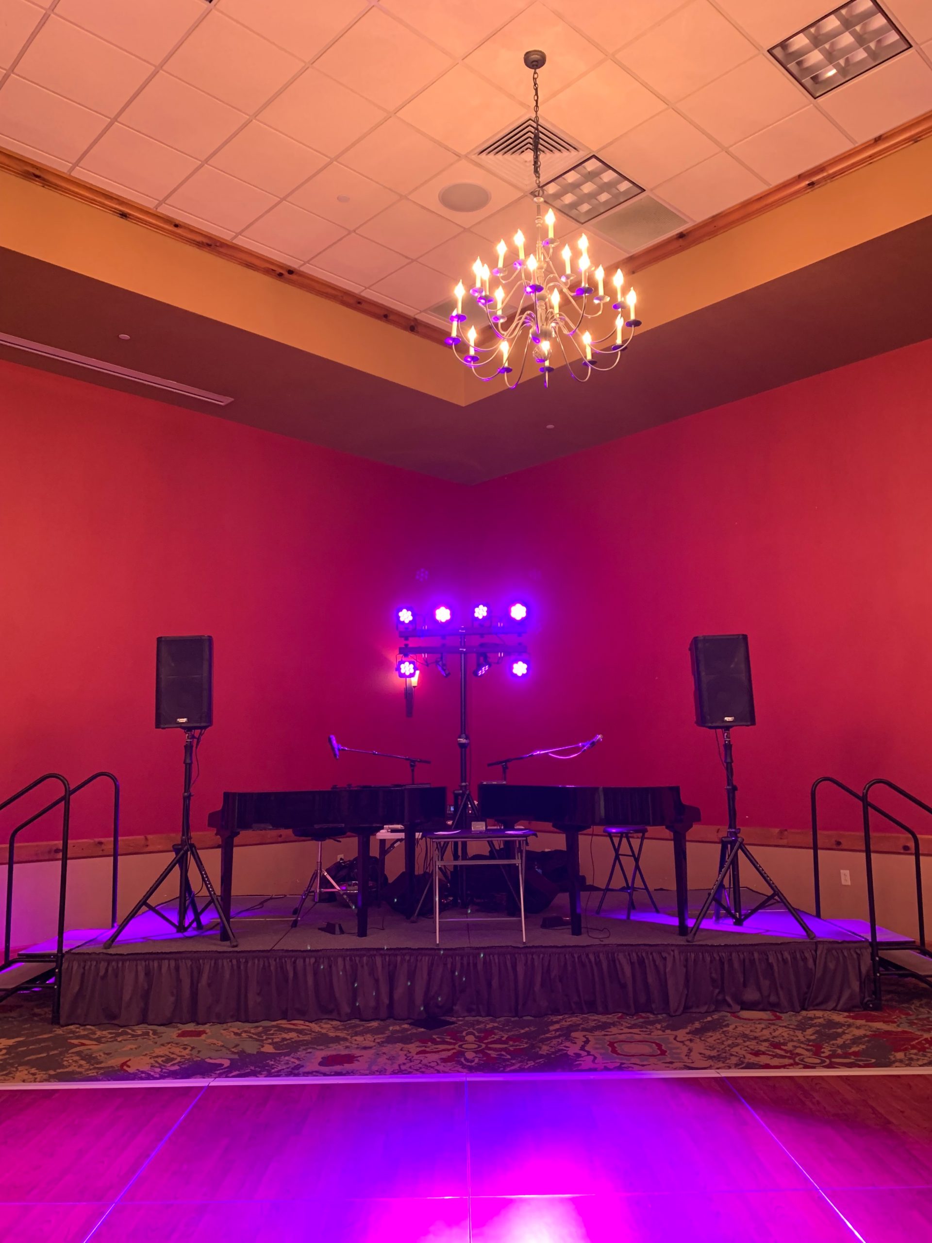 The grand ballroom at Glacier Canyon Conference Center