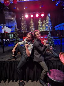 Felix And Fingers Dueling Pianos performing at Jim Syring Household